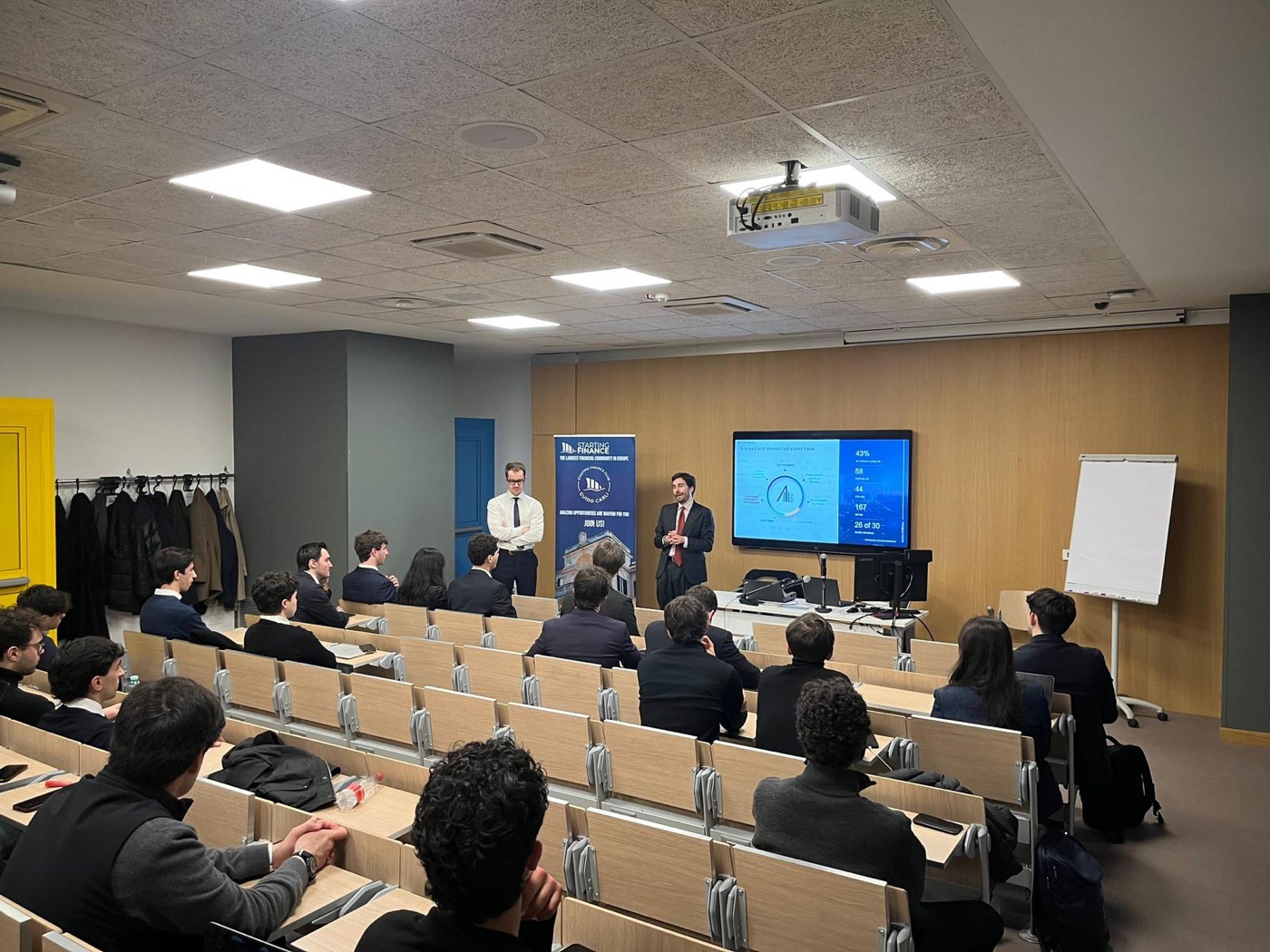 Alvarez & Marsal presenting to members at Luiss, March 2026