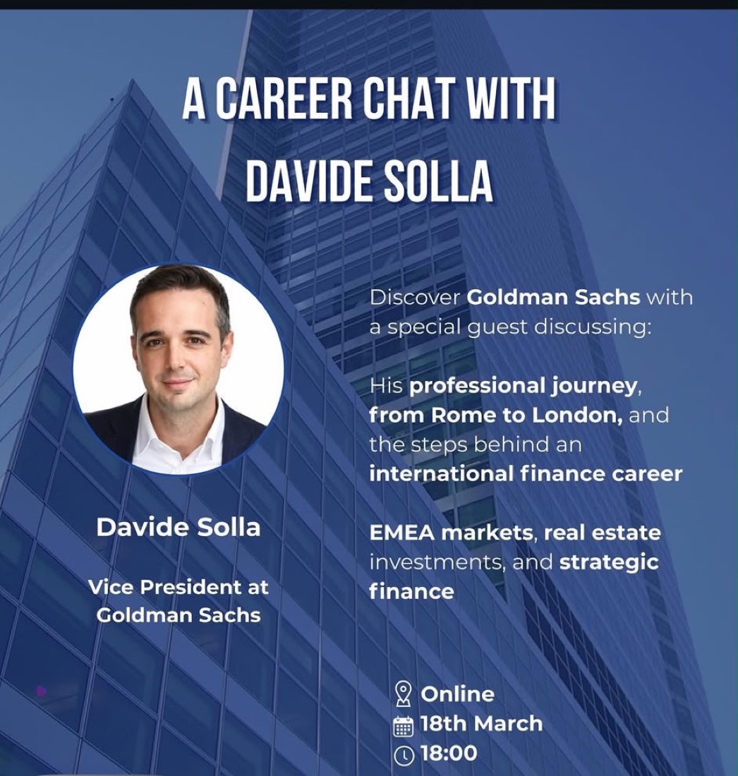 A career chat with Goldman Sachs